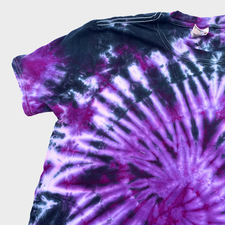 Purple/Black Spiral Tie Dye T-shirt - Free Shipping - iimvclothing