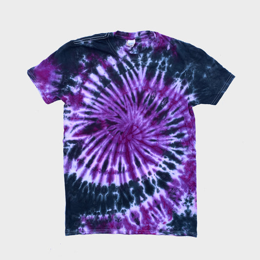 Purple/Black Spiral Tie Dye T-shirt - Free Shipping - iimvclothing