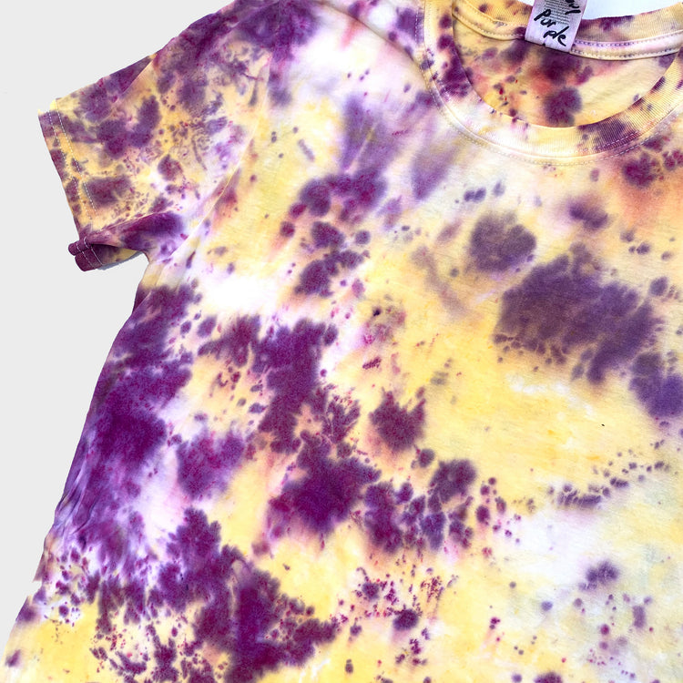 Purple/Yellow Tie Dye T-shirt - Free Shipping - iimvclothing