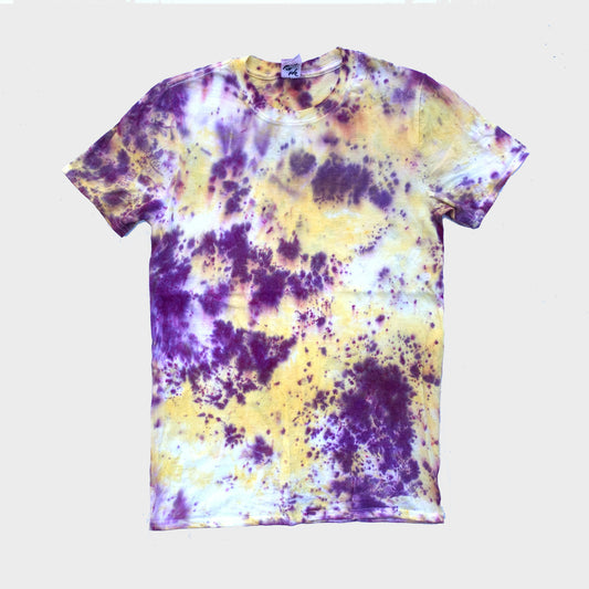 Purple/Yellow Tie Dye T-shirt - Free Shipping - iimvclothing