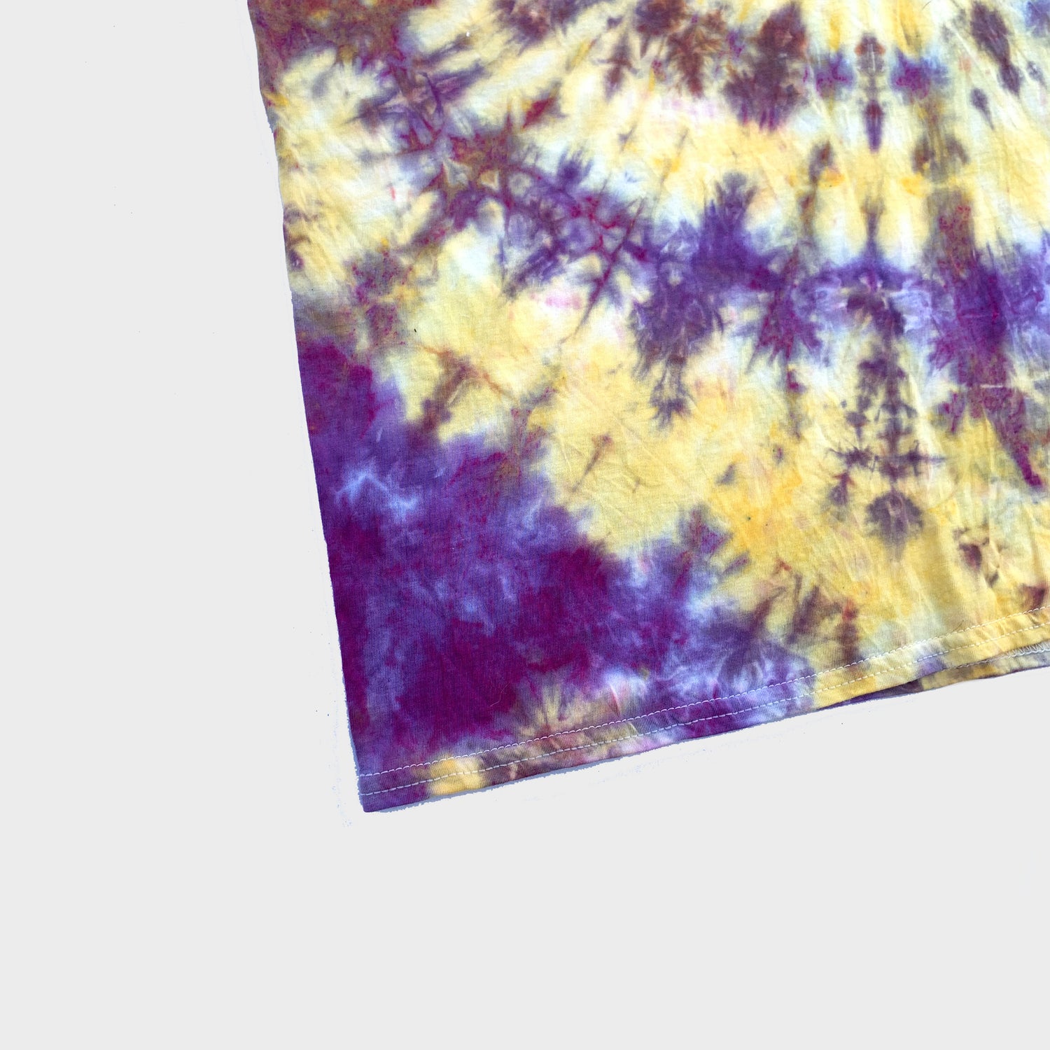 Purple/Yellow Spiral Tie Dye T-shirt - Free Shipping - iimvclothing