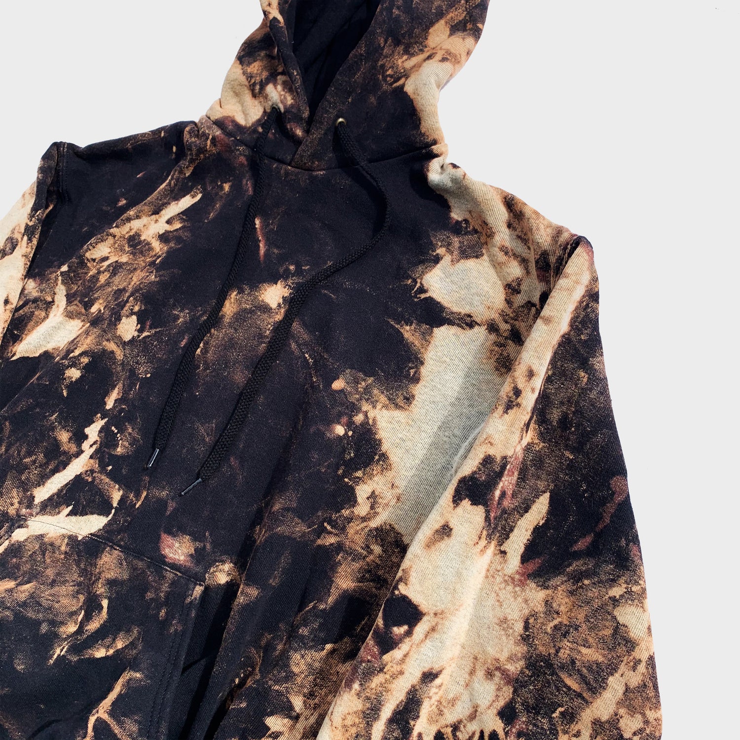 Plain Acid Burned Tie Dye Hoodie - Free Shipping - iimvclothing