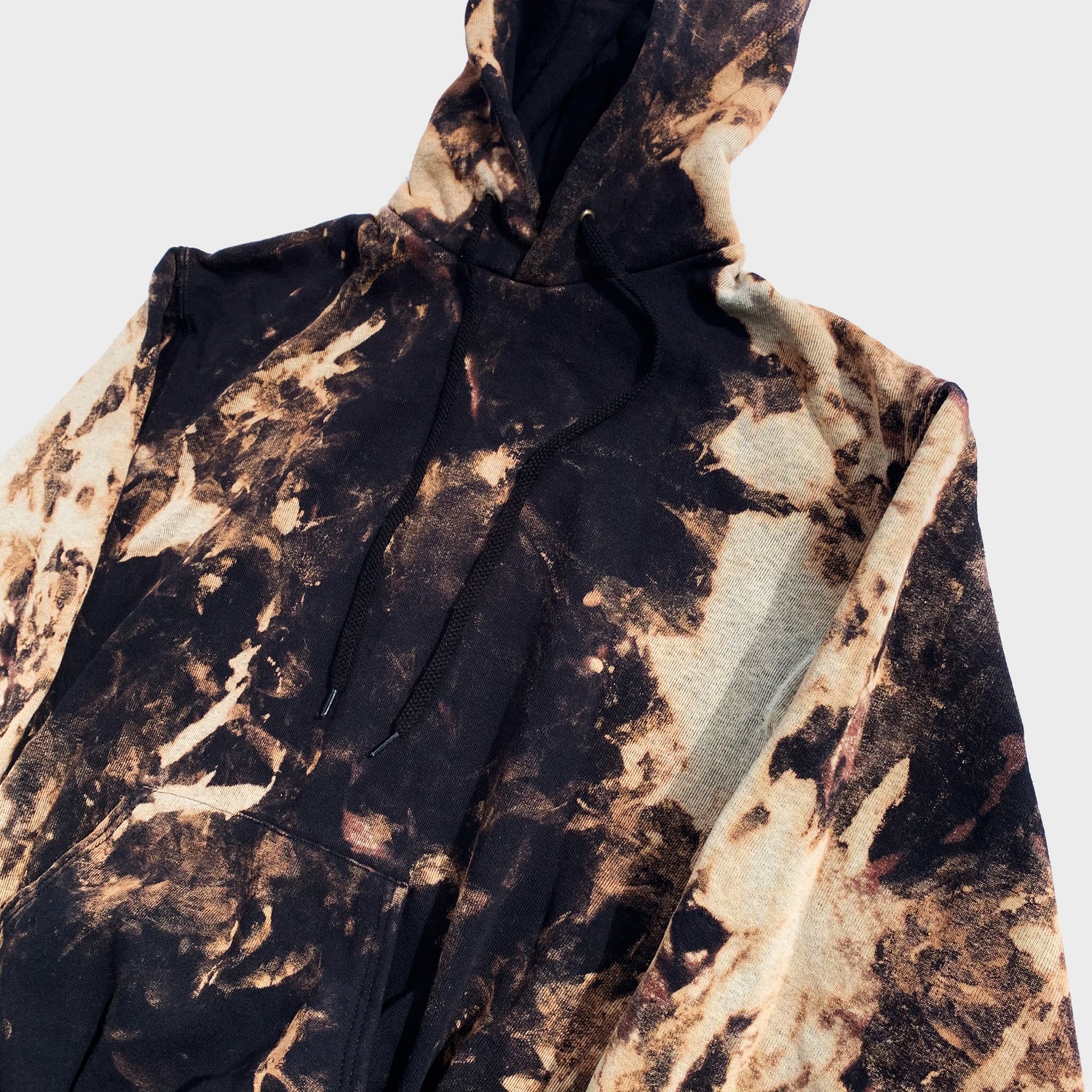Plain Acid Burned Tie Dye Hoodie - Free Shipping - iimvclothing