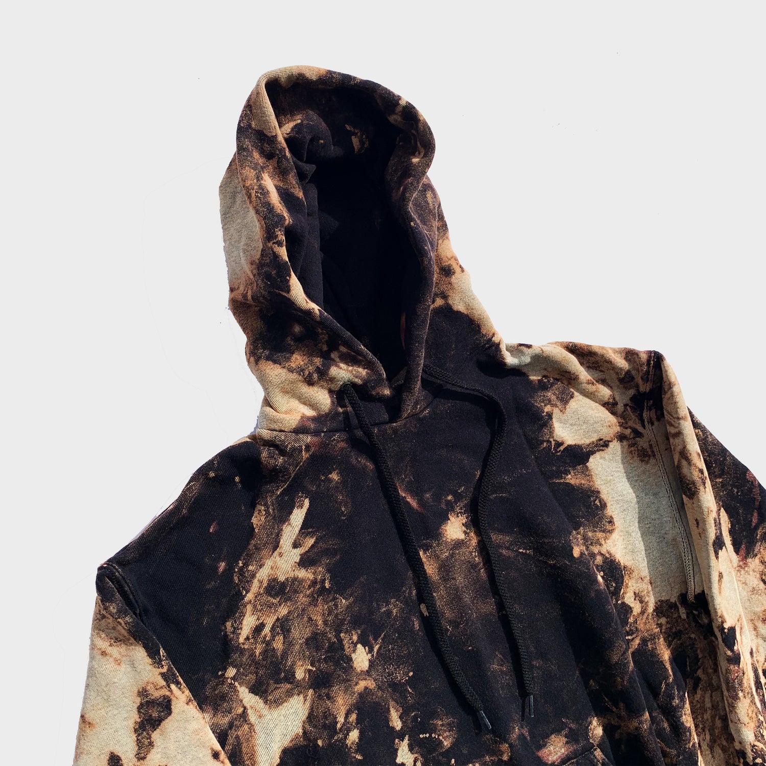 Plain Acid Burned Tie Dye Hoodie - Free Shipping - iimvclothing