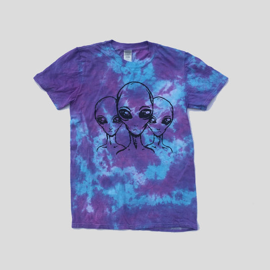 Aliens Purple/Blue Tie Dye T-shirt - Free Shipping - iimvclothing
