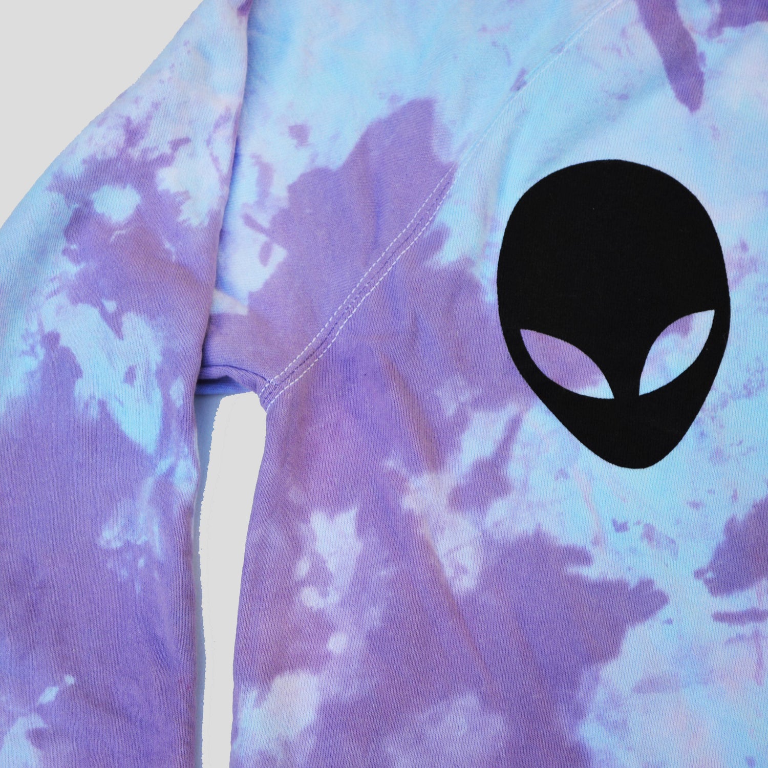 Alien Boobs Purple/Blue Tie Dye Sweatshirt - Free Shipping - iimvclothing