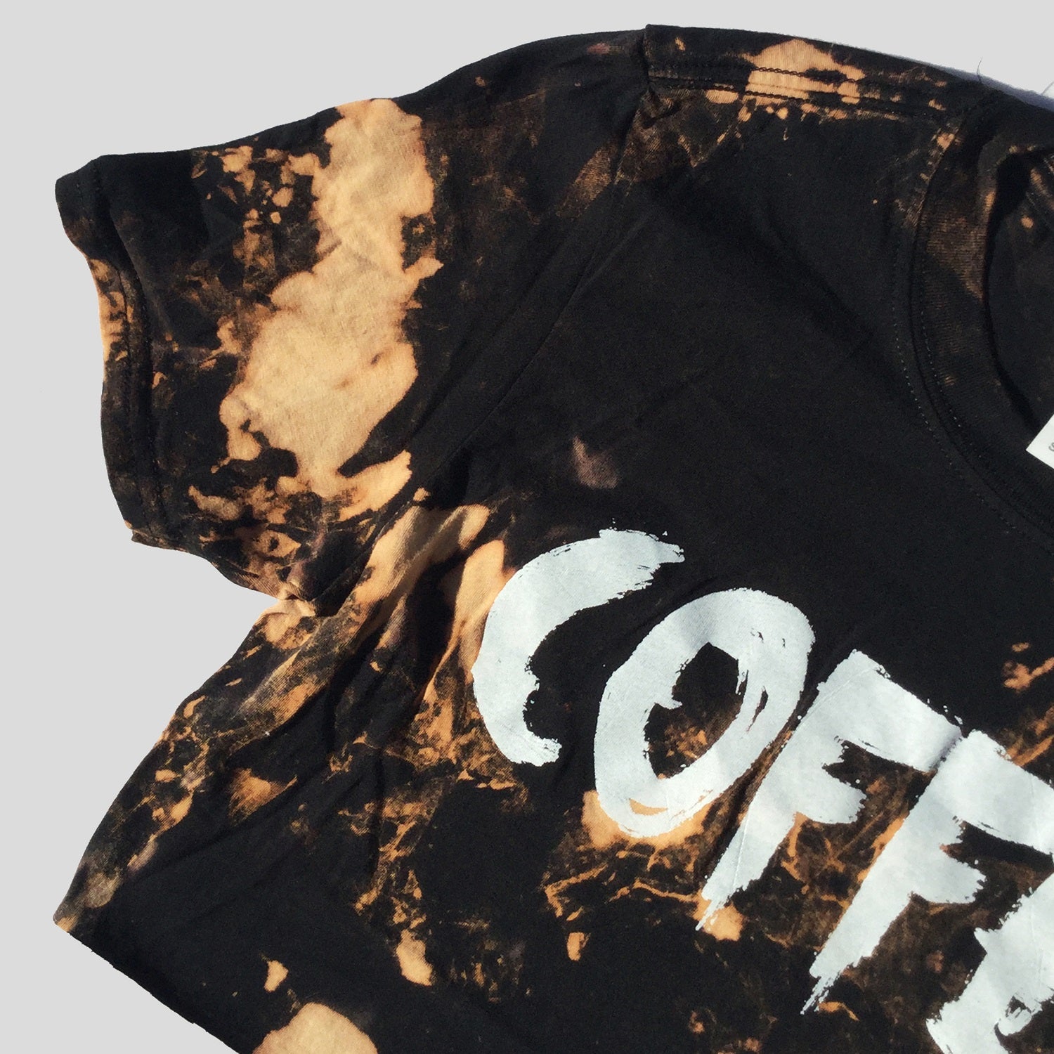 Coffee Acid Burned Tie Dye Crop Top - Free Shipping - iimvclothing