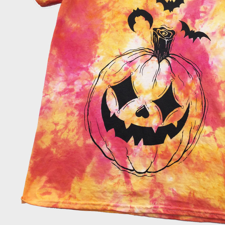 Pumpkin Harlequin Red/Yellow Tie Dye T-shirt - Free Shipping - iimvclothing