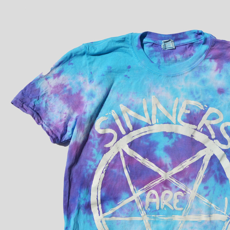 Sinners Are Winners Purple/Blue Tie Dye T-shirt - Free Shipping - iimvclothing