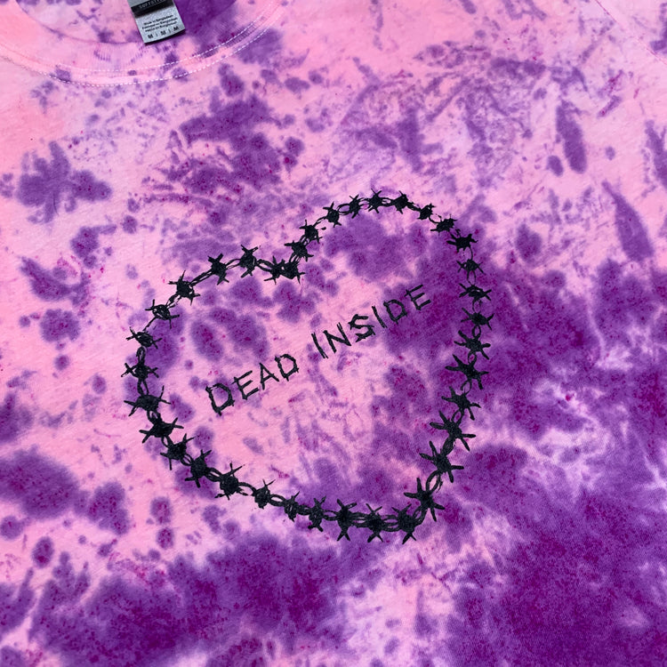 Dead Inside Pink/Purple Tie Dye T-shirt