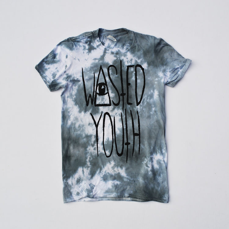 Wasted Youth Grey Tie Dye T-shirt - Free Shipping - iimvclothing