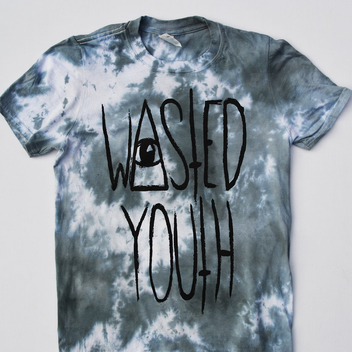 Wasted Youth Grey Tie Dye T-shirt - Free Shipping - iimvclothing