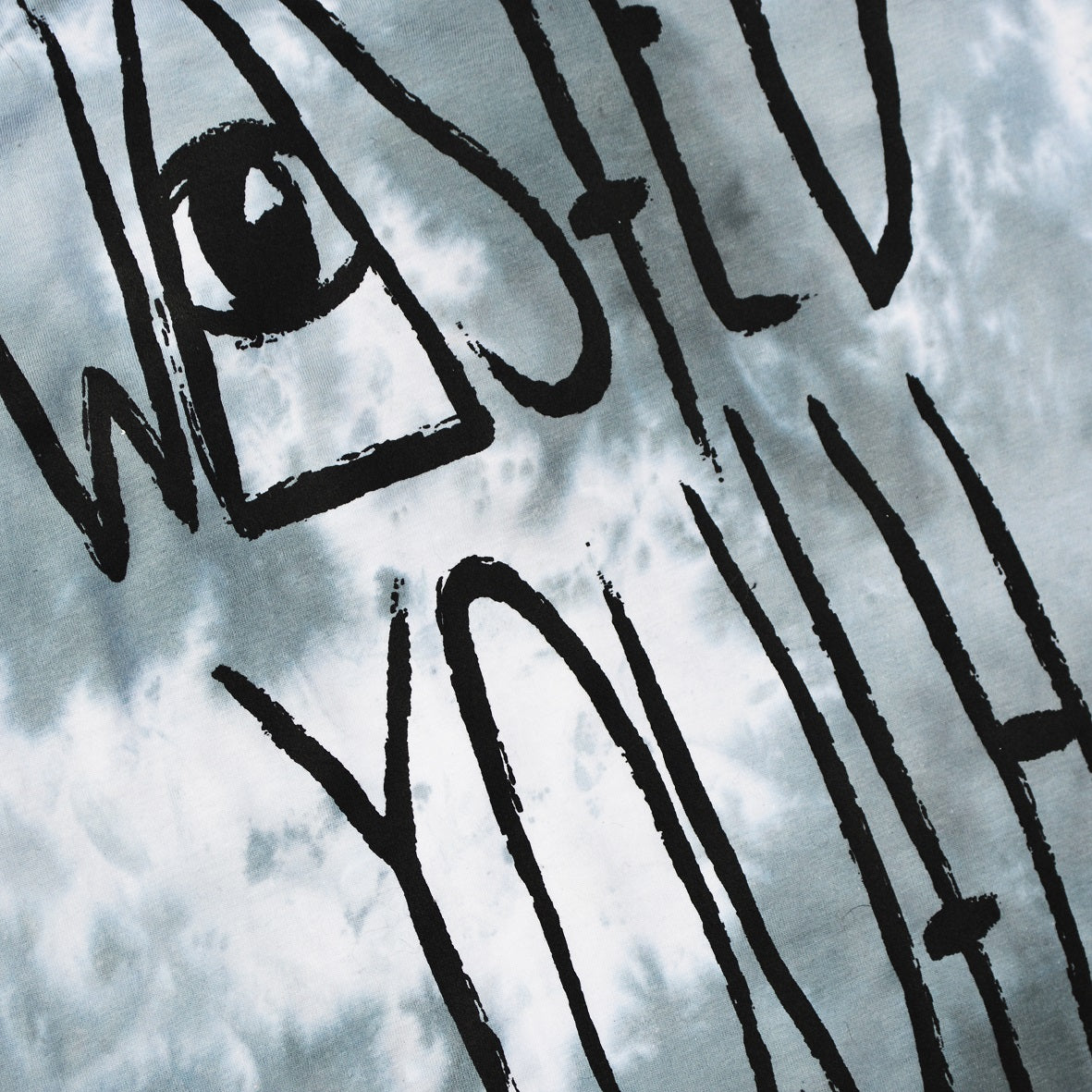 Wasted Youth Grey Tie Dye T-shirt - Free Shipping - iimvclothing