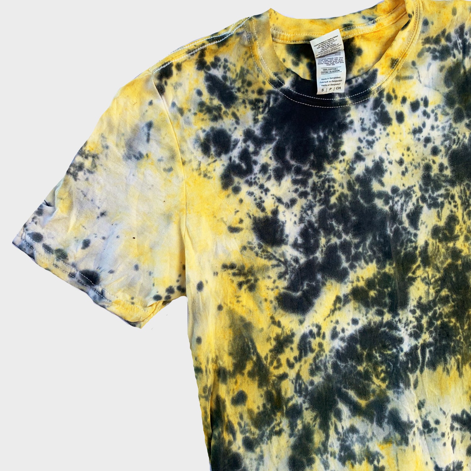 Yellow/Black Tie Dye T-shirt - Free Shipping - iimvclothing