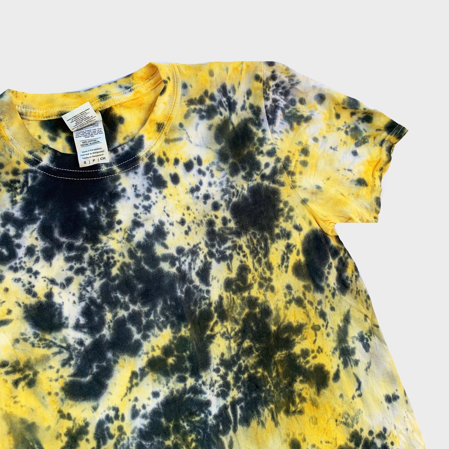Yellow/Black Tie Dye T-shirt - Free Shipping - iimvclothing