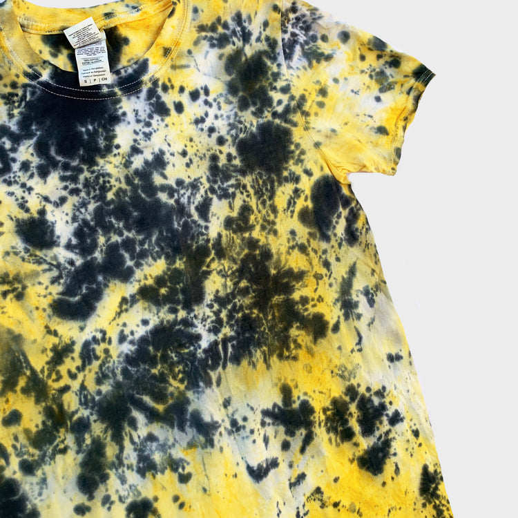 Yellow/Black Tie Dye T-shirt - Free Shipping - iimvclothing